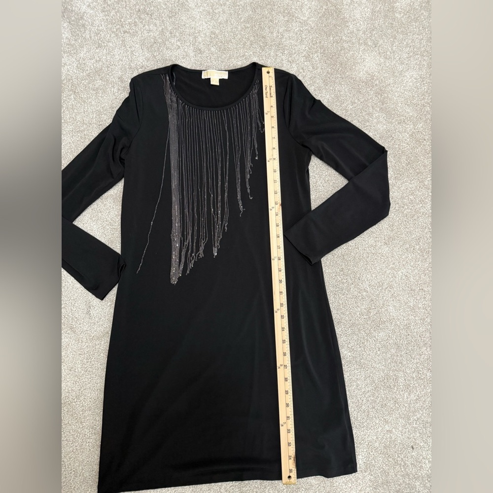 Michael Kors - Chic Black Chain Embellished Dress - size Medium - Perfect cond. - Picture 8 of 14